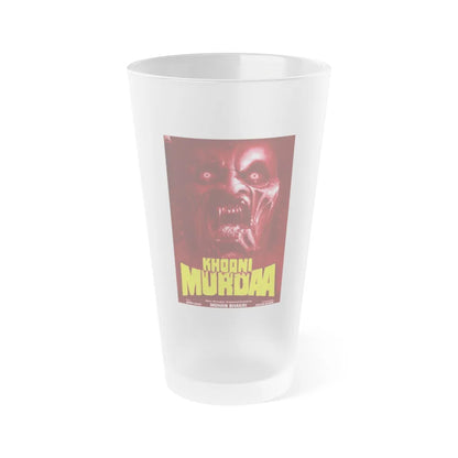 KHOONI MURDAA 1989 Movie Poster - Frosted Pint Glass 16oz-16oz-Frosted-Go Mug Yourself