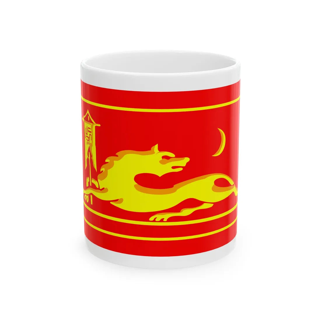 Khunz Wolf 3b (Russia) White Coffee Mug 11oz - Go Mug Yourself