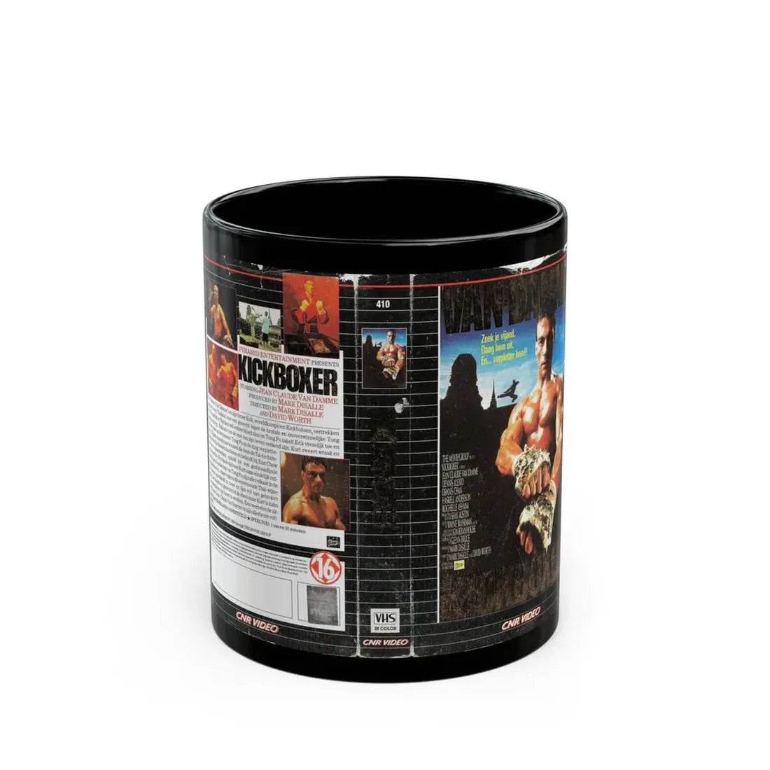 KICKBOXER (VHS COVER) - Black Coffee Mug 11oz - Go Mug Yourself