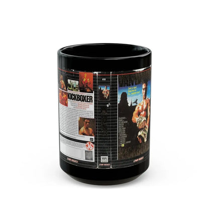 KICKBOXER (VHS COVER) - Black Coffee Mug 15oz - Go Mug Yourself