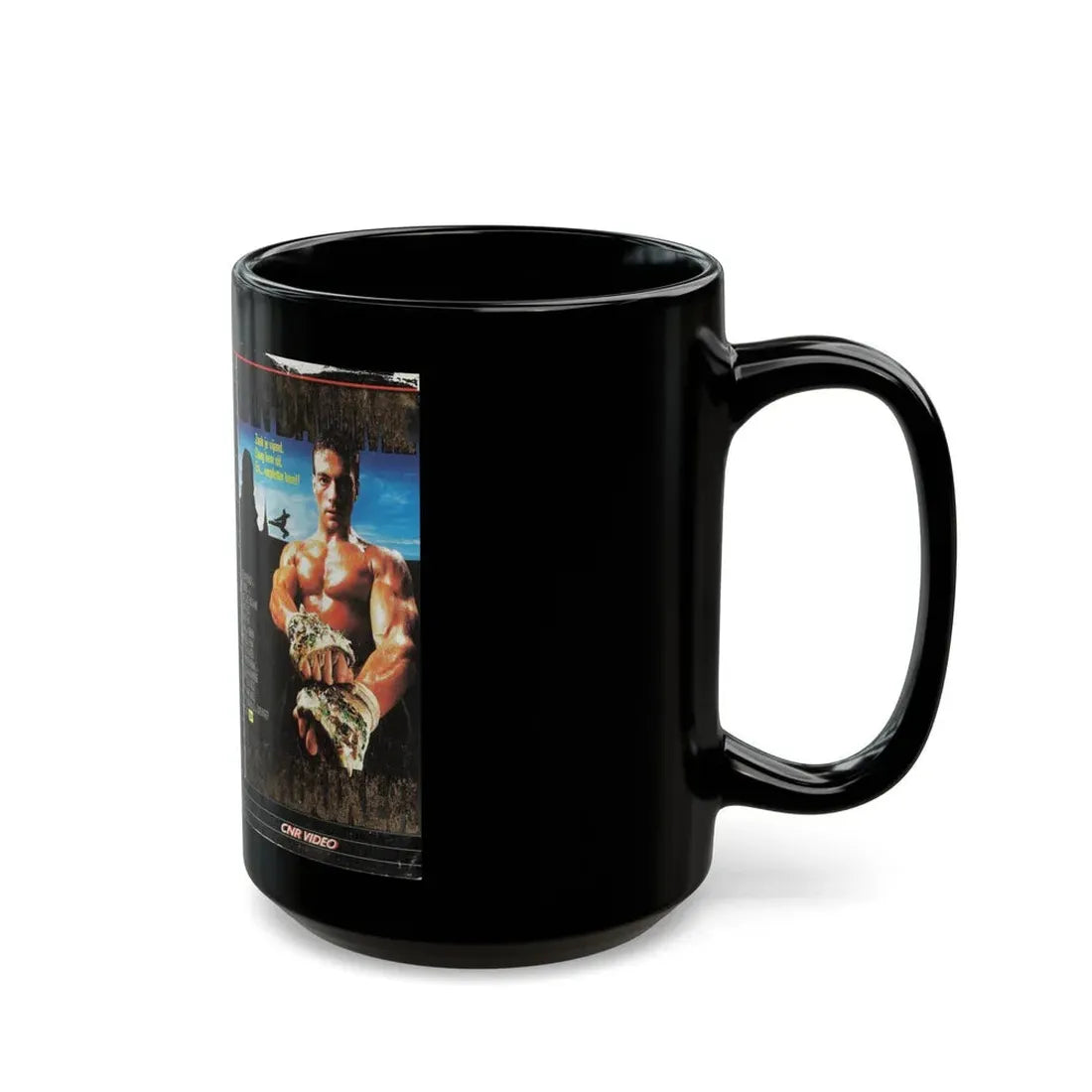 KICKBOXER (VHS COVER) - Black Coffee Mug - Go Mug Yourself