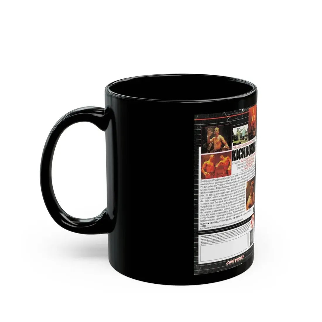 KICKBOXER (VHS COVER) - Black Coffee Mug - Go Mug Yourself