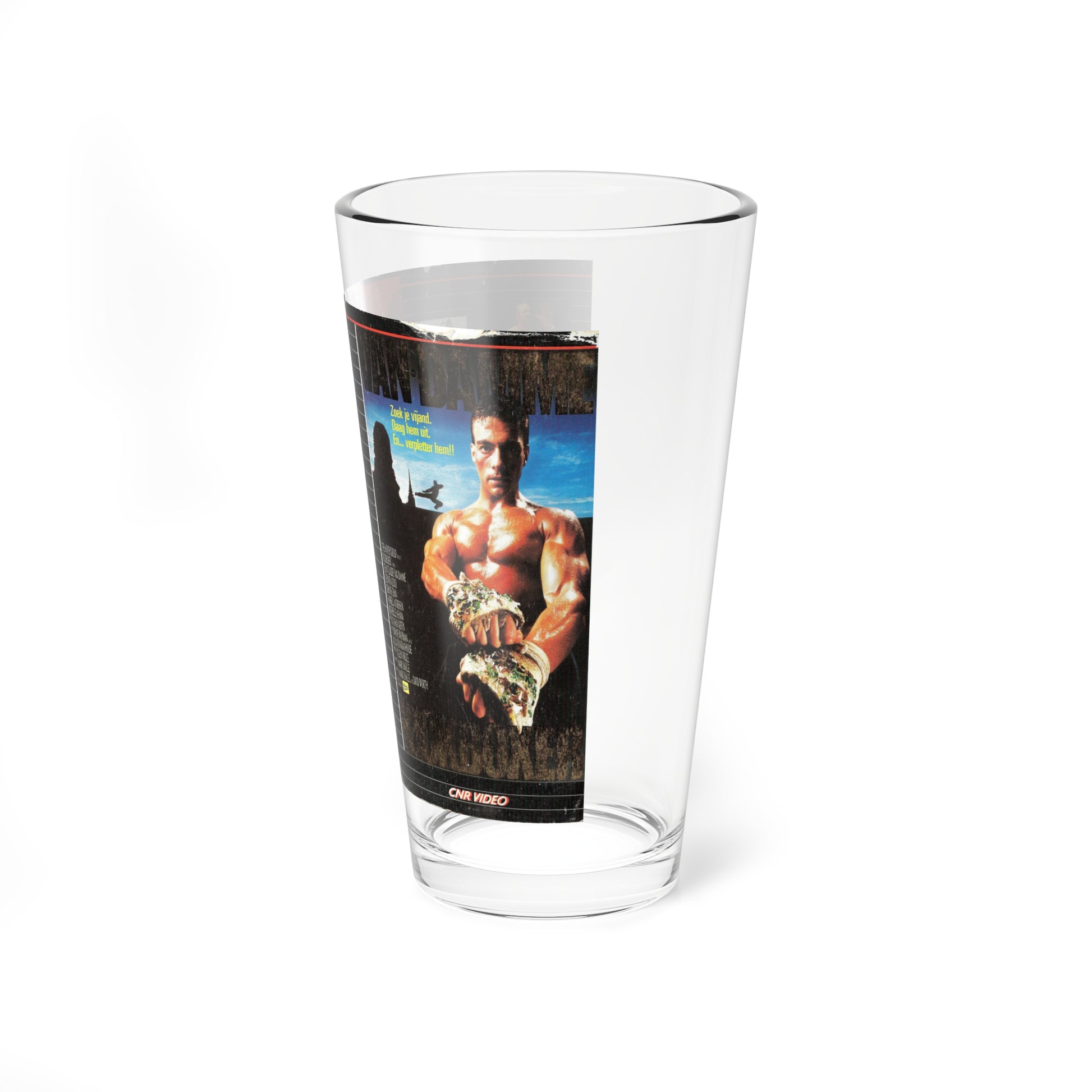 KICKBOXER (VHS COVER) Pint Glass 16oz-Go Mug Yourself