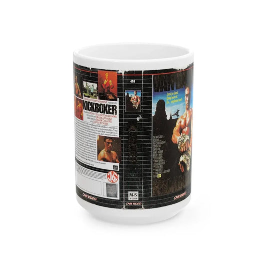 KICKBOXER (VHS COVER) - White Coffee Mug 15oz - Go Mug Yourself