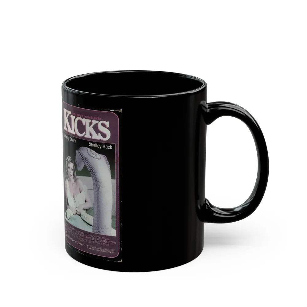 KICKS (VHS COVER) - Black Coffee Mug-Go Mug Yourself