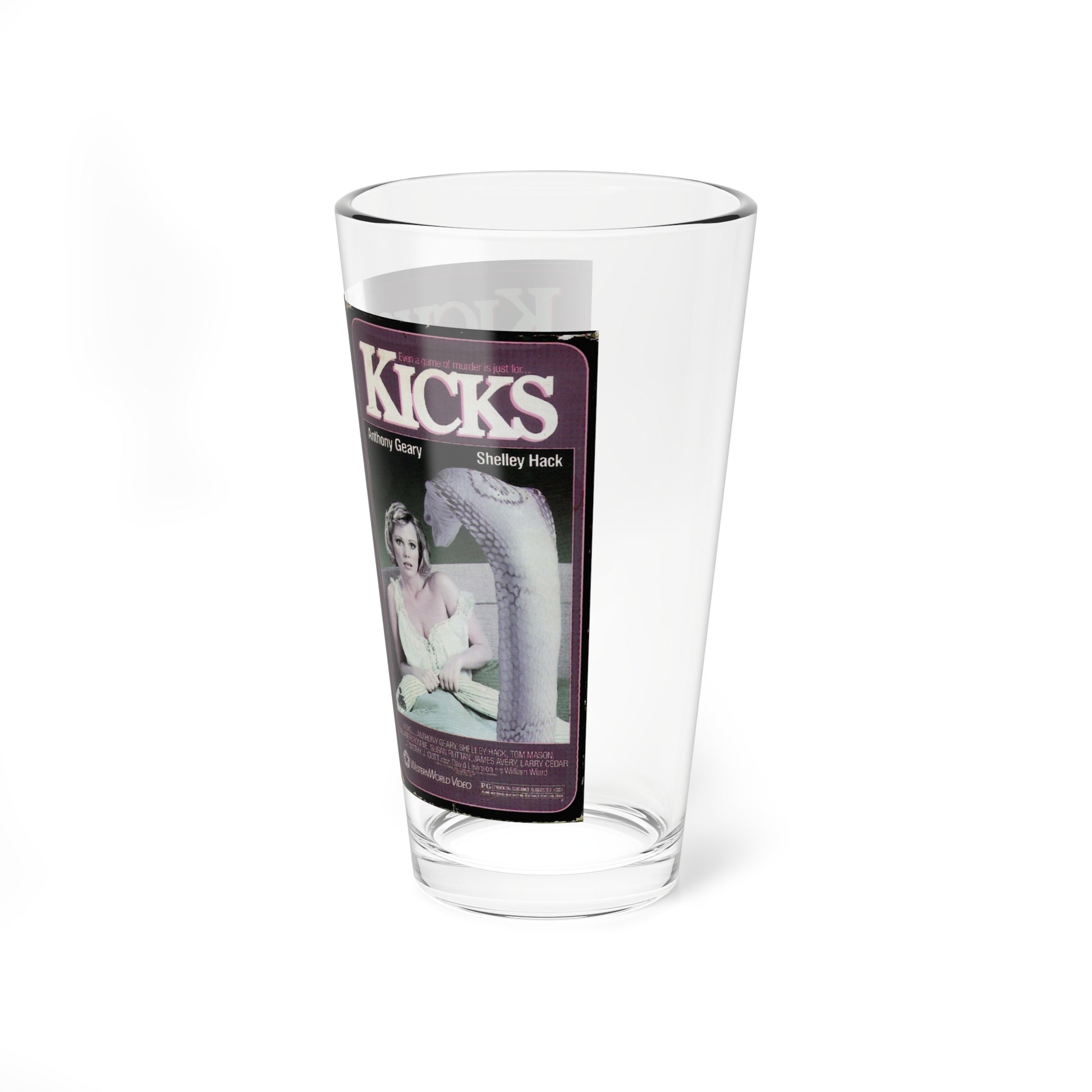 KICKS (VHS COVER) Pint Glass 16oz-Go Mug Yourself