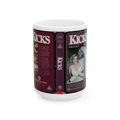 KICKS (VHS COVER) - White Coffee Mug-15oz-Go Mug Yourself