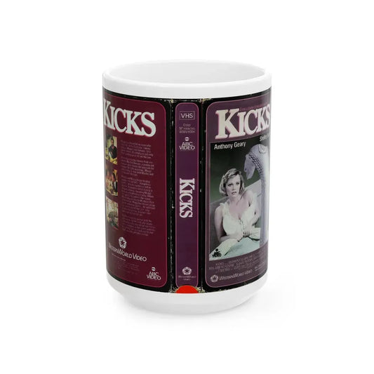KICKS (VHS COVER) - White Coffee Mug 15oz - Go Mug Yourself