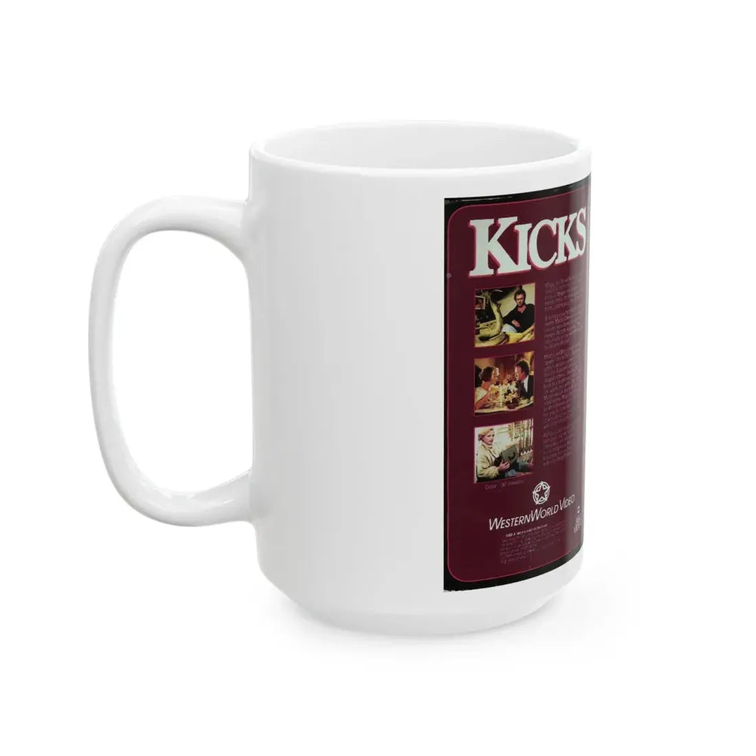 KICKS (VHS COVER) - White Coffee Mug - Go Mug Yourself