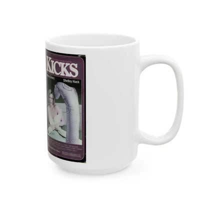 KICKS (VHS COVER) - White Coffee Mug-Go Mug Yourself