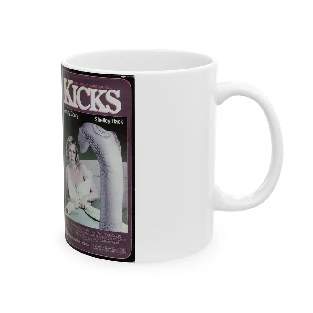 KICKS (VHS COVER) - White Coffee Mug-Go Mug Yourself