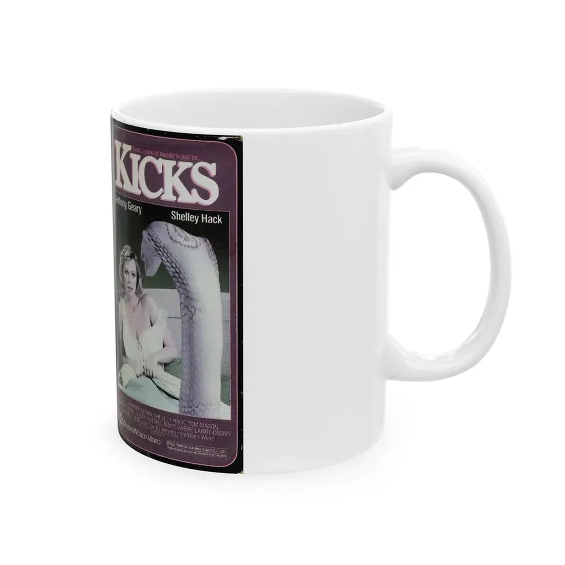 KICKS (VHS COVER) - White Coffee Mug - Go Mug Yourself