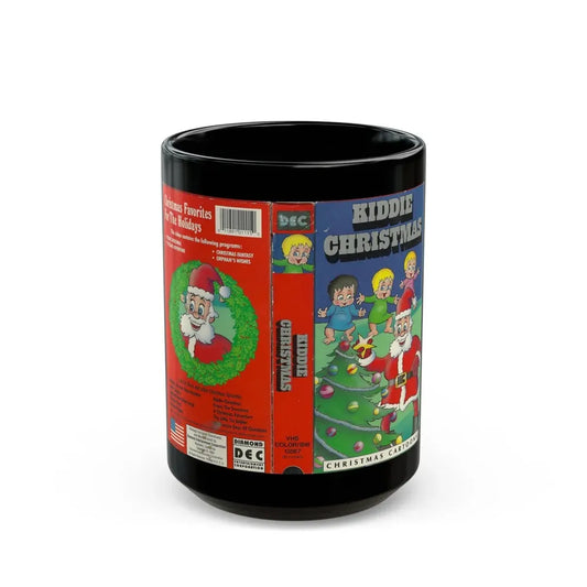KIDDIE CHRISTMAS (VHS COVER) - Black Coffee Mug 15oz - Go Mug Yourself