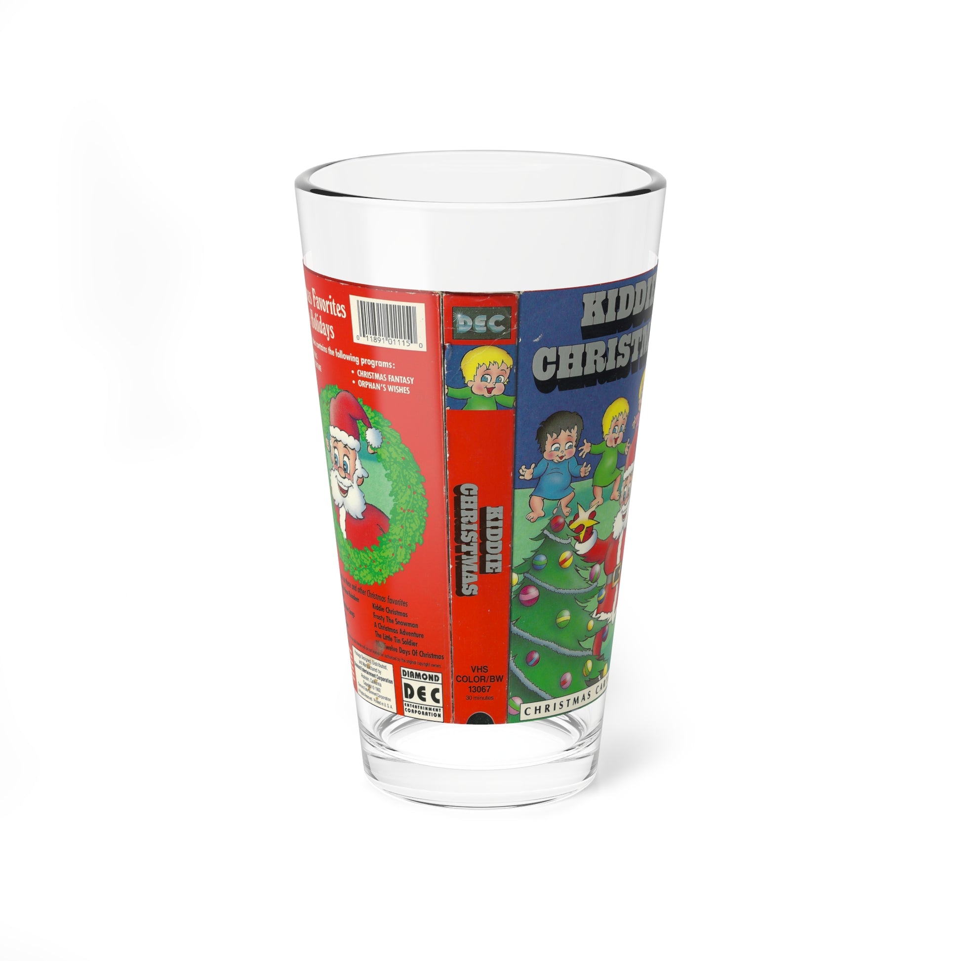 KIDDIE CHRISTMAS (VHS COVER) Pint Glass 16oz-16oz-Go Mug Yourself