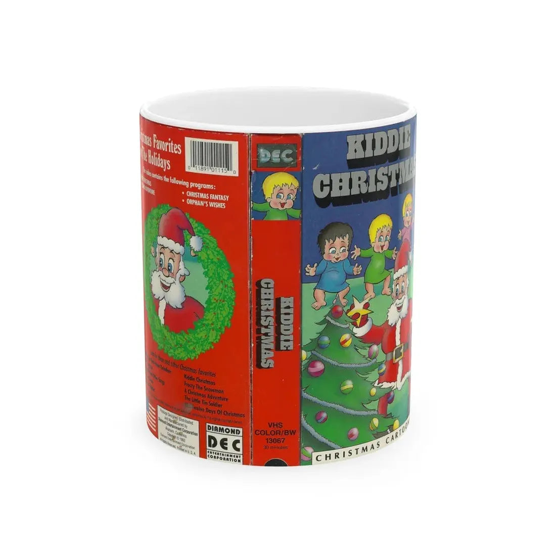 KIDDIE CHRISTMAS (VHS COVER) - White Coffee Mug 11oz - Go Mug Yourself