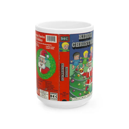 KIDDIE CHRISTMAS (VHS COVER) - White Coffee Mug 15oz - Go Mug Yourself