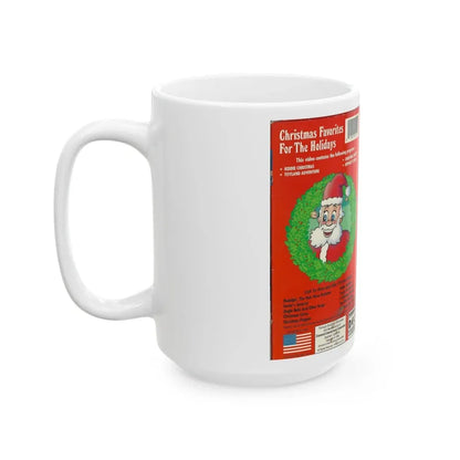 KIDDIE CHRISTMAS (VHS COVER) - White Coffee Mug - Go Mug Yourself
