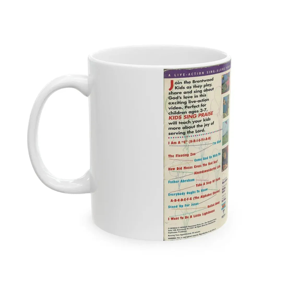 KIDS SING PRAISE VOLUME 3 (VHS COVER) - White Coffee Mug - Go Mug Yourself