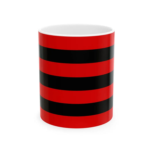 Kihelkonna valla lipp (Estonia) White Coffee Mug 11oz - Go Mug Yourself