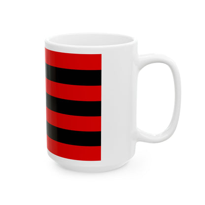 Kihelkonna valla lipp (Estonia) White Coffee Mug-Go Mug Yourself