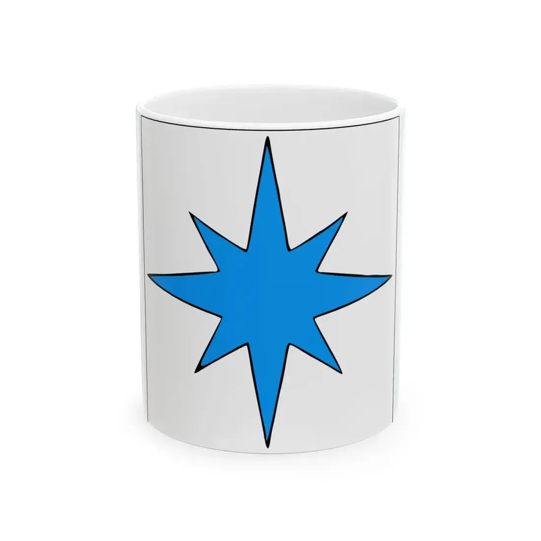 Kihnu lipp (Estonia) White Coffee Mug 11oz - Go Mug Yourself