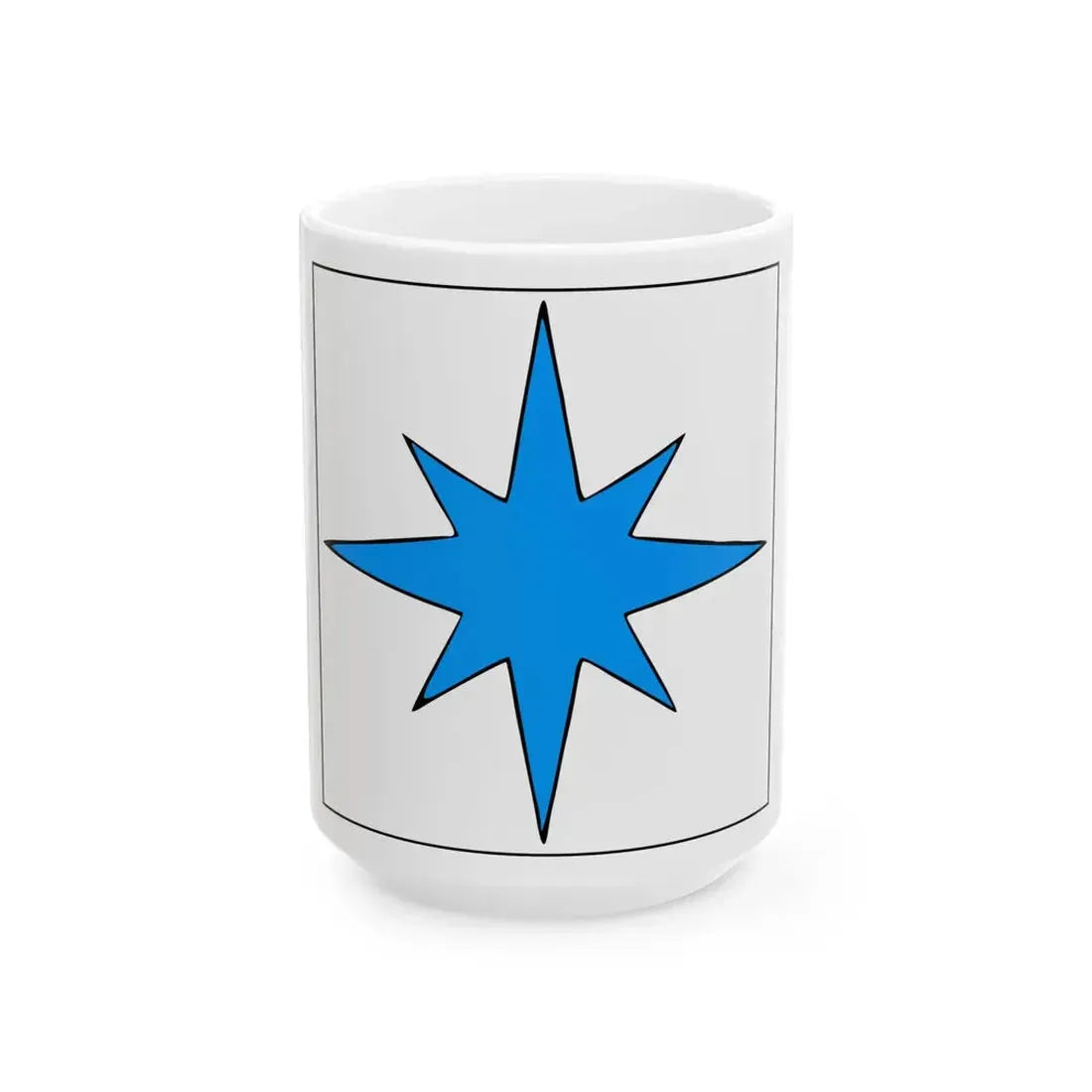 Kihnu lipp (Estonia) White Coffee Mug 15oz - Go Mug Yourself