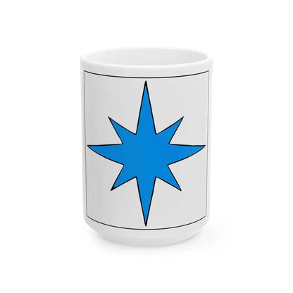 Kihnu lipp (Estonia) White Coffee Mug 15oz - Go Mug Yourself