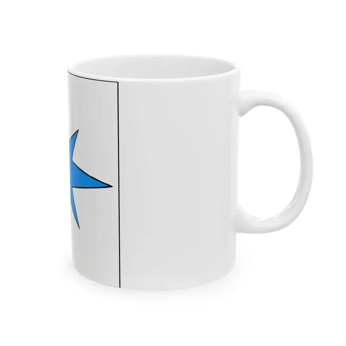 Kihnu lipp (Estonia) White Coffee Mug - Go Mug Yourself