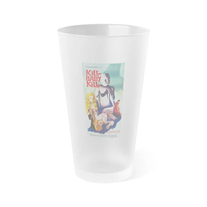 KILL BABY KILL (2) 1966 Movie Poster - Frosted Pint Glass 16oz-16oz-Frosted-Go Mug Yourself