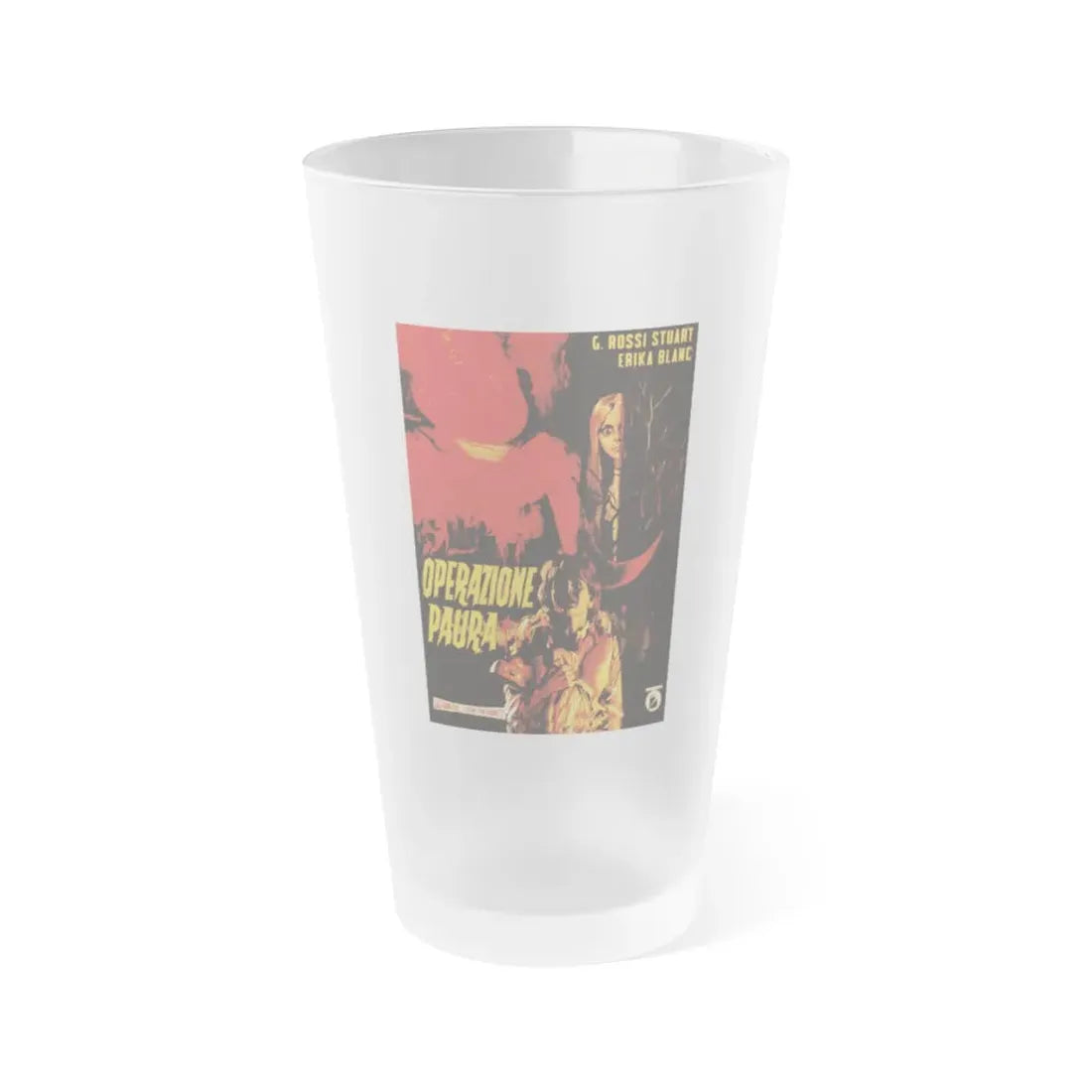 KILL BABY KILL (ITALIAN) 1966 Movie Poster - Frosted Pint Glass 16oz 16oz Frosted - Go Mug Yourself