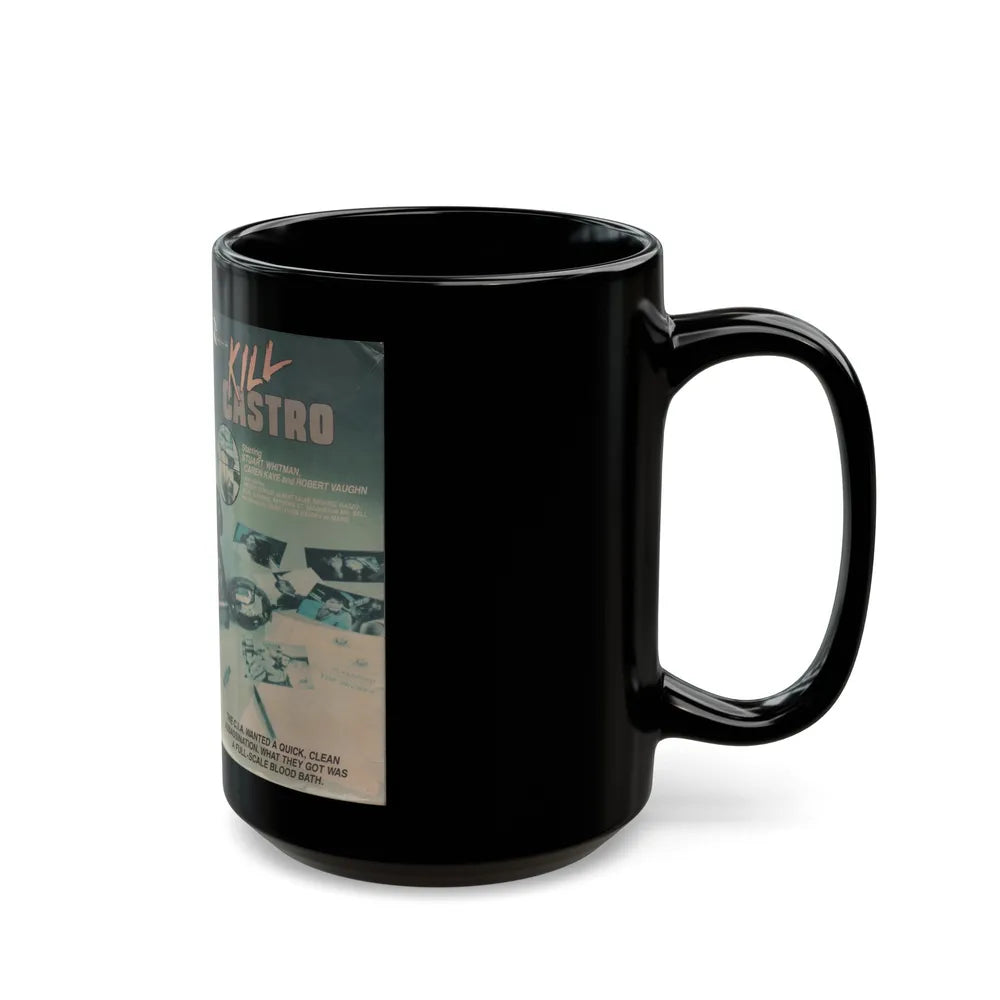 KILL CASTRO (VHS COVER) - Black Coffee Mug-Go Mug Yourself