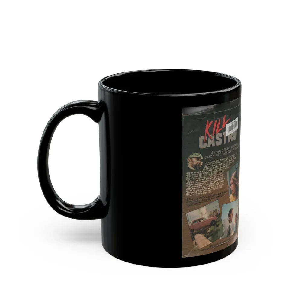 KILL CASTRO (VHS COVER) - Black Coffee Mug-Go Mug Yourself