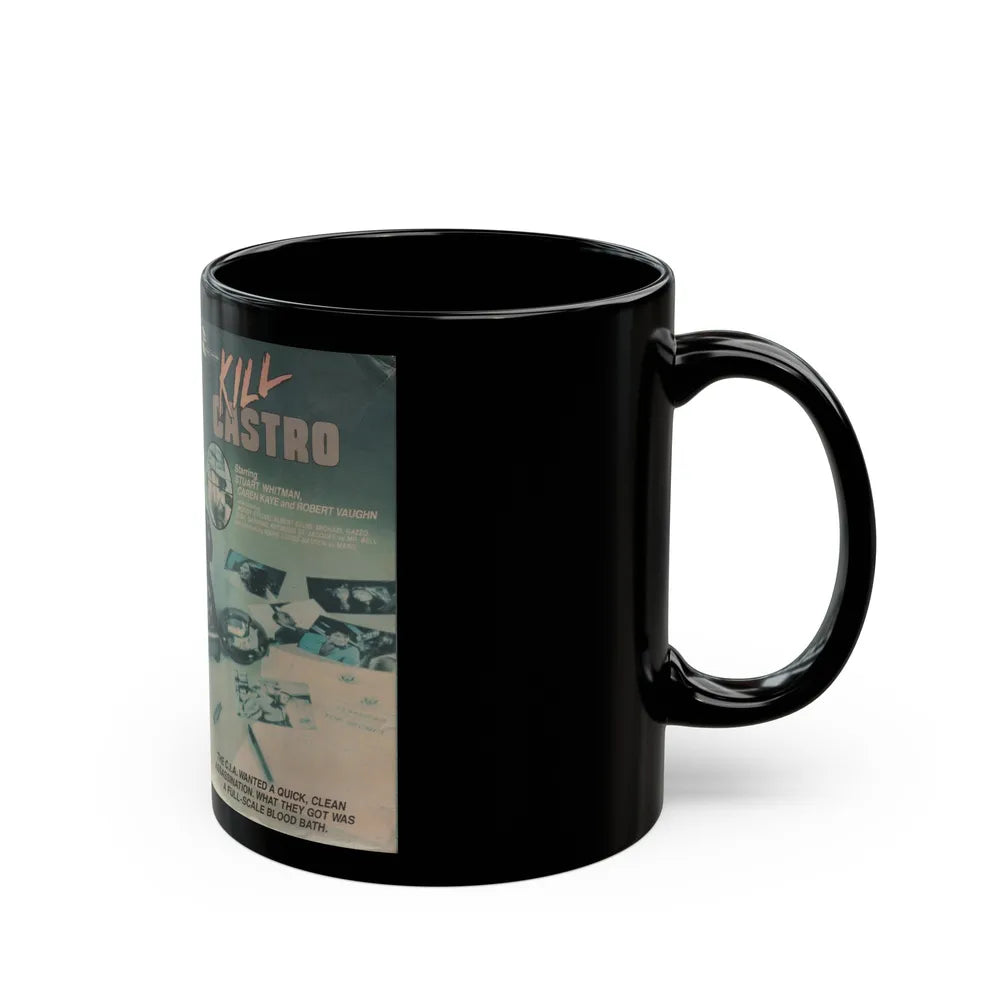 KILL CASTRO (VHS COVER) - Black Coffee Mug-Go Mug Yourself