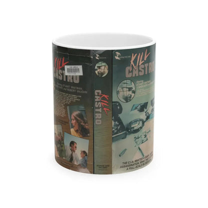 KILL CASTRO (VHS COVER) - White Coffee Mug 11oz - Go Mug Yourself