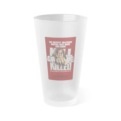 KILL OR BE KILLED 1980 Movie Poster - Frosted Pint Glass 16oz-16oz-Frosted-Go Mug Yourself