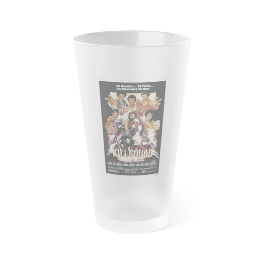 KILL SQUAD 1981 Movie Poster - Frosted Pint Glass 16oz-16oz-Frosted-Go Mug Yourself