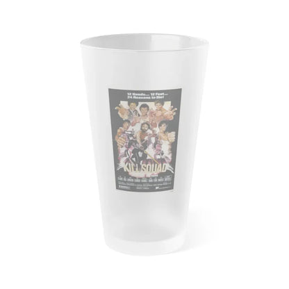 KILL SQUAD 1981 Movie Poster - Frosted Pint Glass 16oz 16oz Frosted - Go Mug Yourself