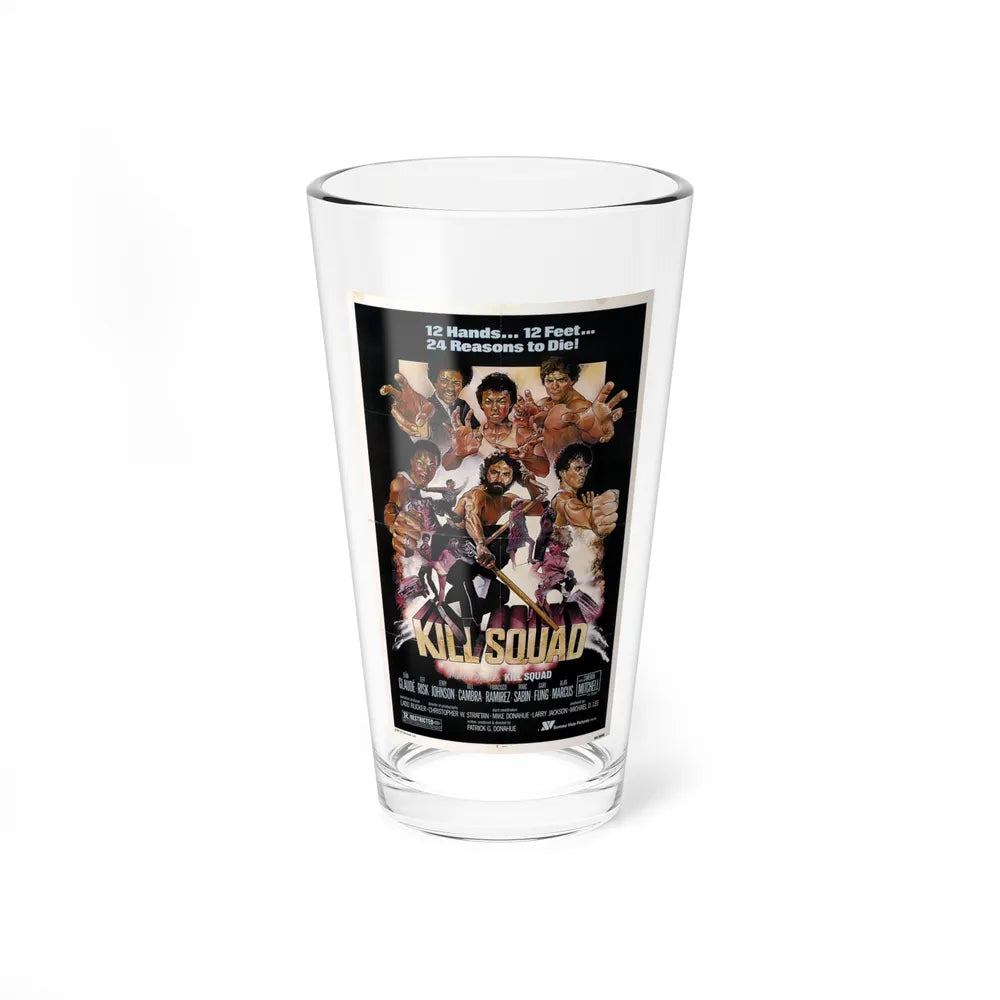 KILL SQUAD 1981 Movie Poster - Pint Glass 16oz-16oz-Go Mug Yourself