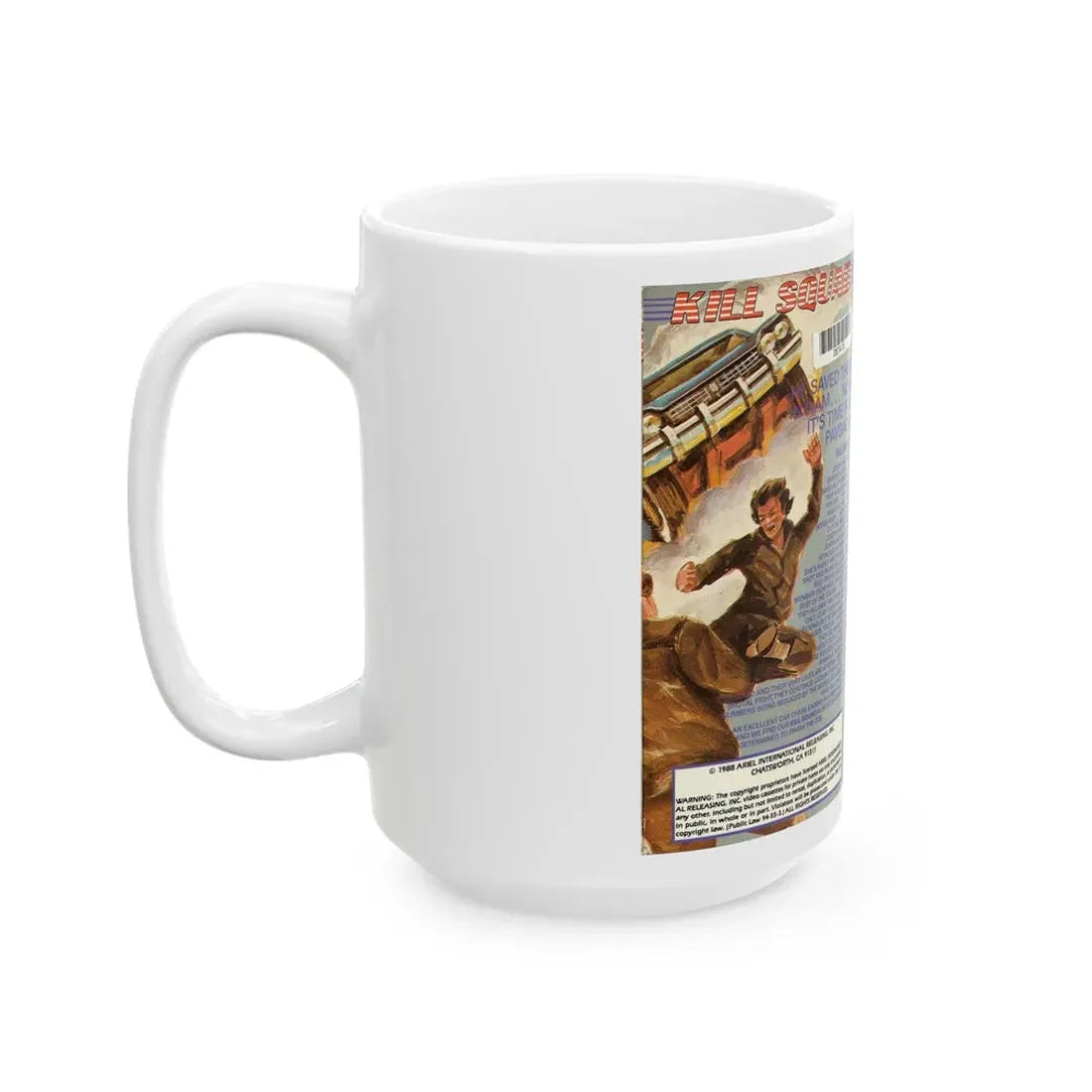 KILL SQUAD (VHS COVER) - White Coffee Mug - Go Mug Yourself