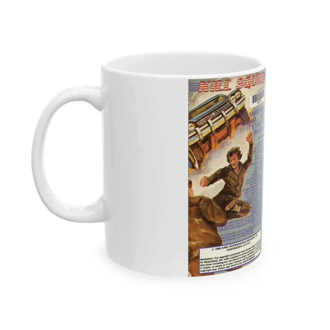 KILL SQUAD (VHS COVER) - White Coffee Mug - Go Mug Yourself