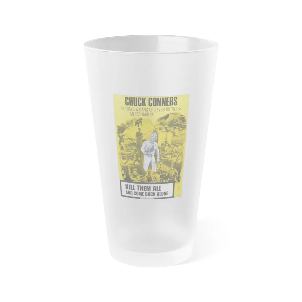 KILL THEM ALL AND COME BACK ALONE 1968 Movie Poster - Frosted Pint Glass 16oz-16oz-Frosted-Go Mug Yourself