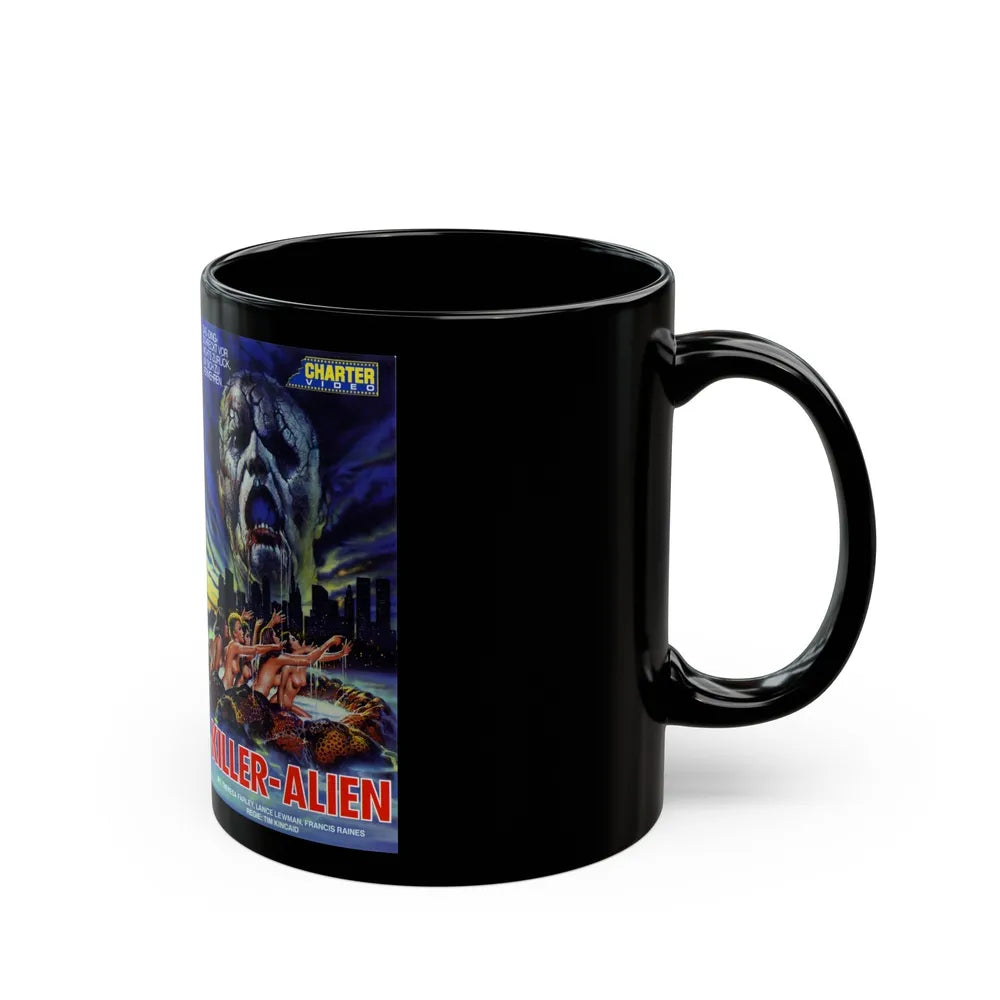 KILLER ALIEN (VHS COVER) - Black Coffee Mug-Go Mug Yourself