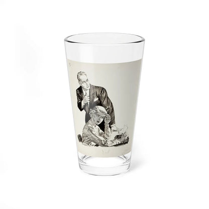 Killer Among Us, story illustration, 1958 - Pint Glass 16oz-16oz-Go Mug Yourself