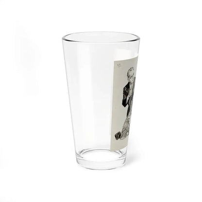Killer Among Us, story illustration, 1958 - Pint Glass 16oz - Go Mug Yourself