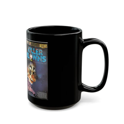 KILLER CLOWNS FROM OUTER SPACE GERMAN (VHS COVER) - Black Coffee Mug-Go Mug Yourself