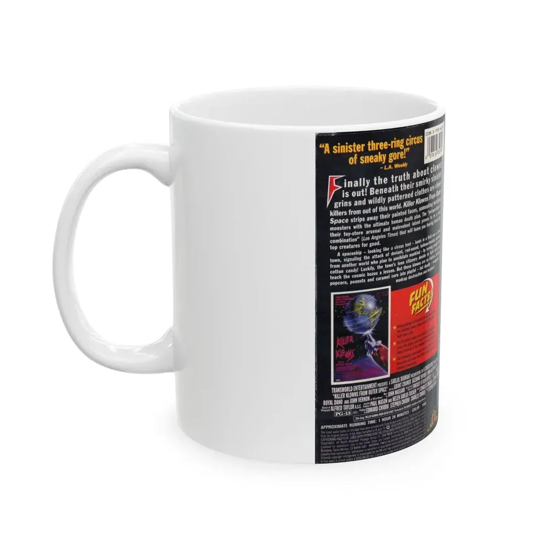 KILLER CLOWNS FROM OUTER SPACE (VHS COVER) - White Coffee Mug - Go Mug Yourself