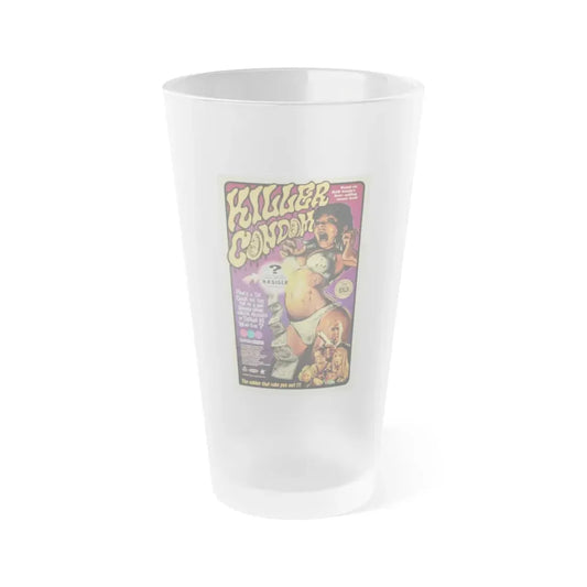 KILLER CONDOM 1996 Movie Poster - Frosted Pint Glass 16oz 16oz Frosted - Go Mug Yourself