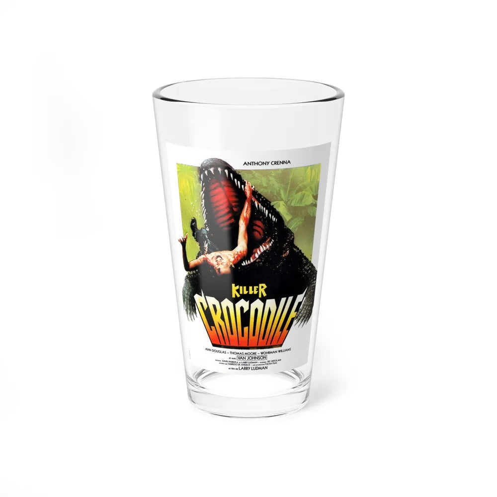 KILLER CROCODILE 1989 Movie Poster - Pint Glass 16oz-16oz-Go Mug Yourself