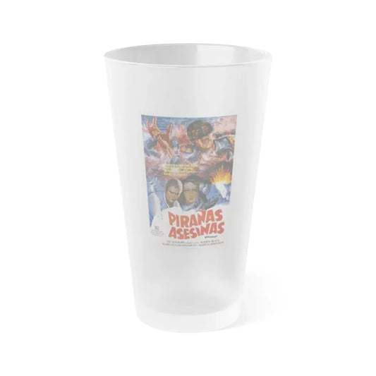 KILLER FISH (MEXICO) 1979 Movie Poster - Frosted Pint Glass 16oz 16oz Frosted - Go Mug Yourself