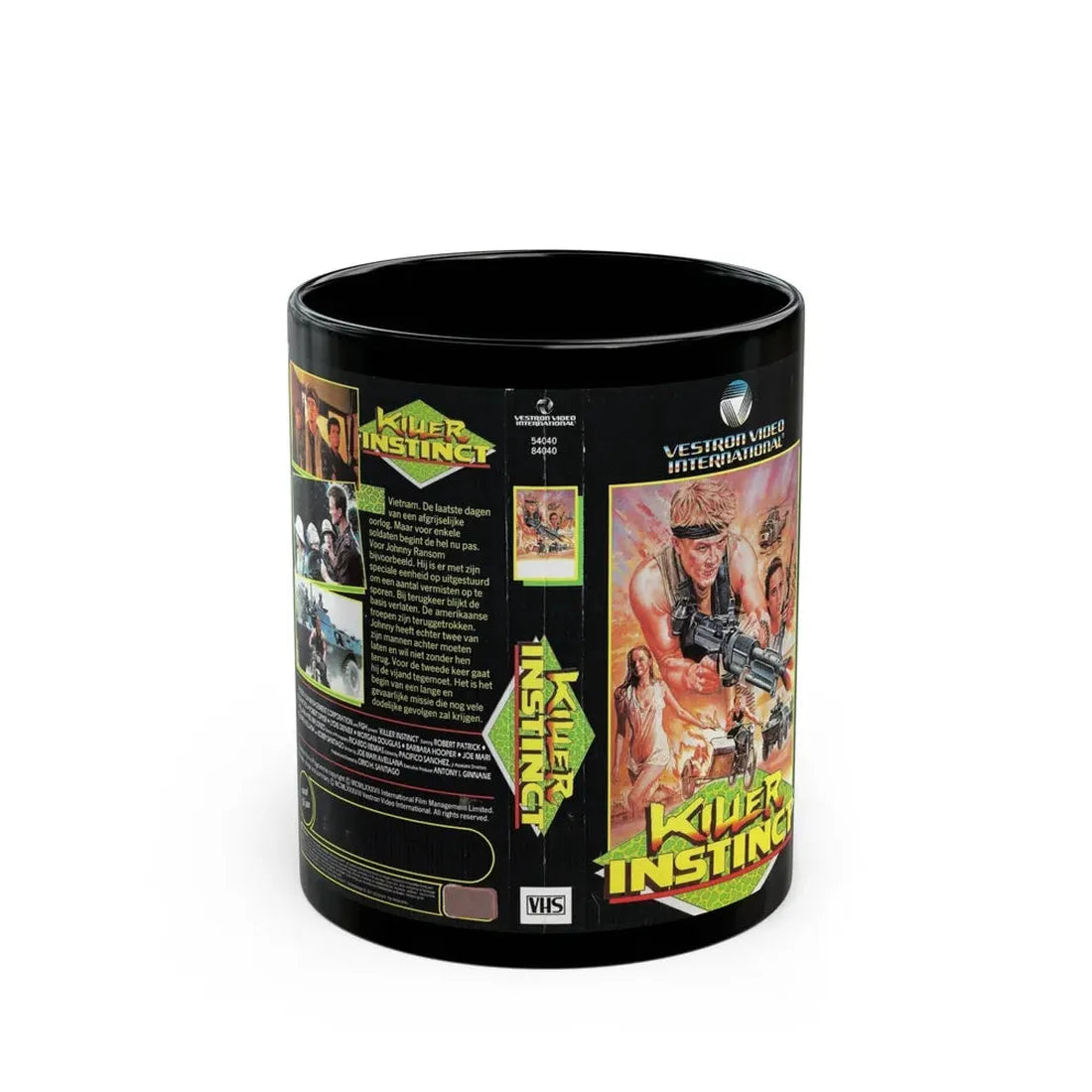 KILLER INSTINCT (VHS COVER) - Black Coffee Mug 11oz - Go Mug Yourself